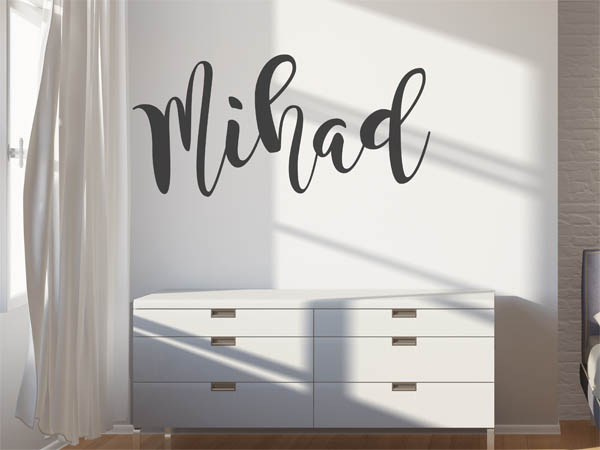 Wandtattoo Mihad in Handschrift