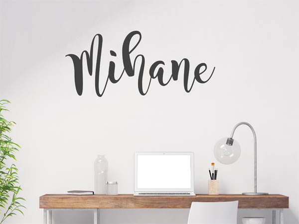 Wandtattoo Mihane in Handschrift