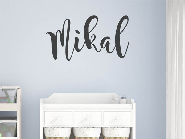 Wandtattoo Mikal in Handschrift
