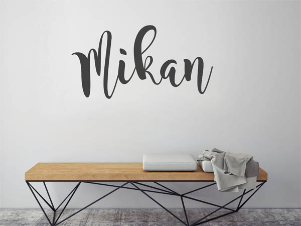 Wandtattoo Mikan in Handschrift