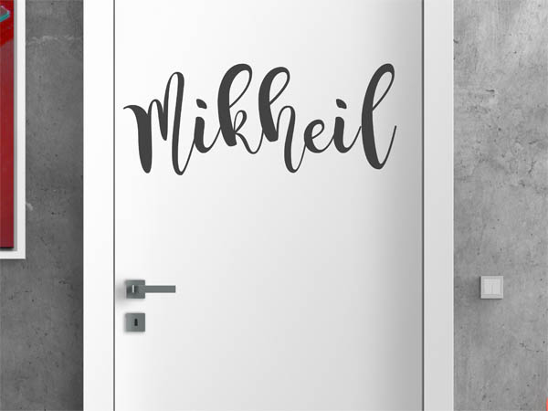 Wandtattoo Mikheil in Handschrift