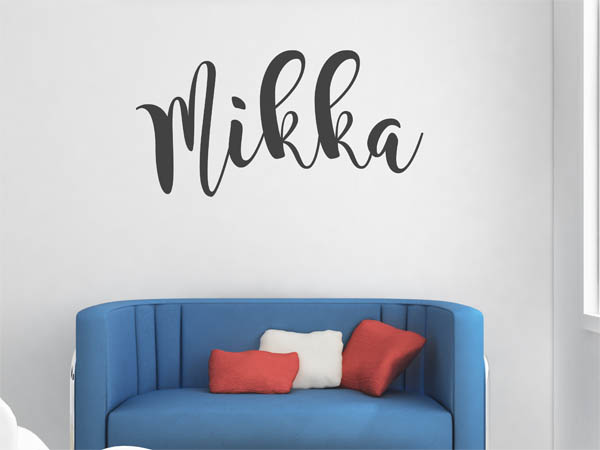 Wandtattoo Mikka in Handschrift