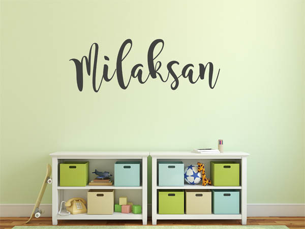 Wandtattoo Milaksan in Handschrift