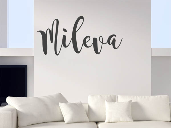 Wandtattoo Mileva in Handschrift