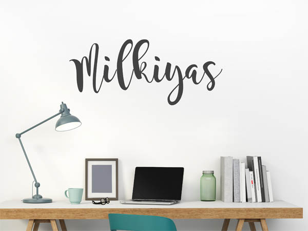 Wandtattoo Milkiyas in Handschrift