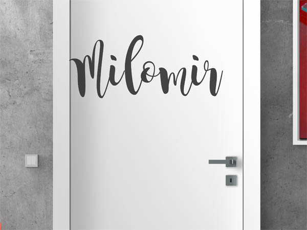Wandtattoo Milomir in Handschrift