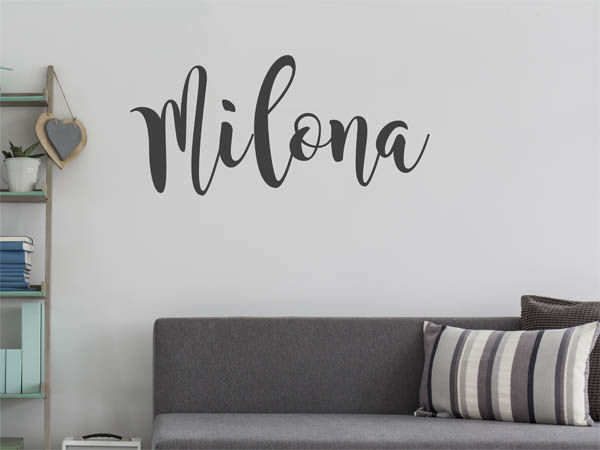 Wandtattoo Milona in Handschrift