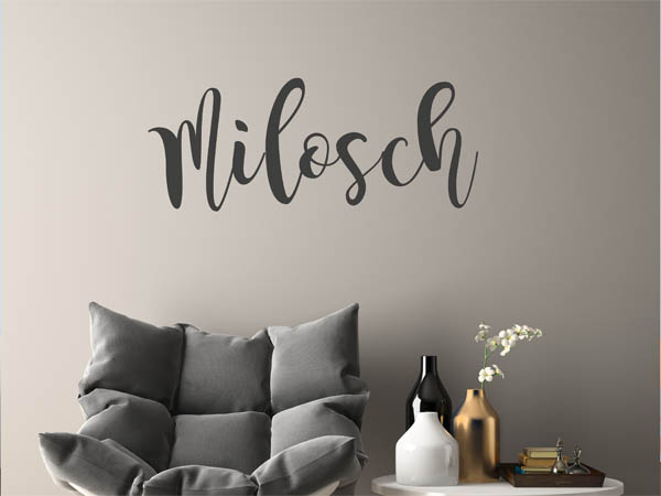 Wandtattoo Milosch in Handschrift