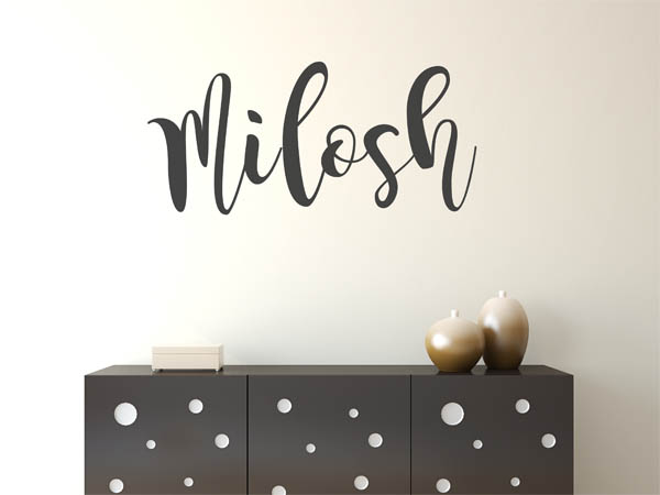 Wandtattoo Milosh in Handschrift