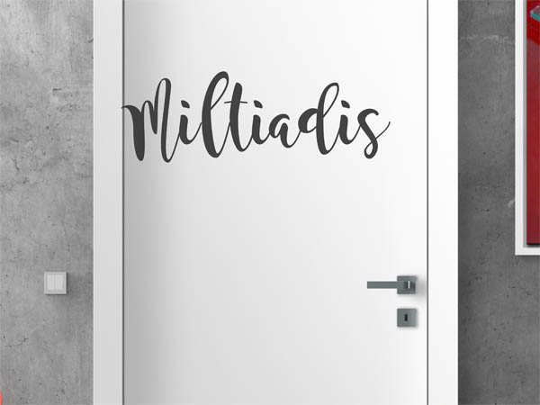 Wandtattoo Miltiadis in Handschrift