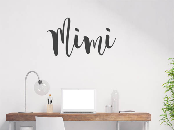 Wandtattoo Mimi in Handschrift