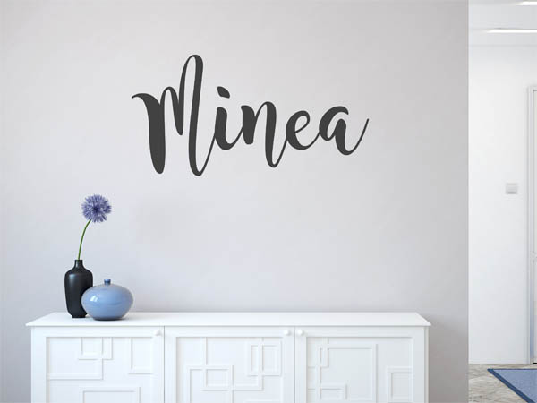 Wandtattoo Minea in Handschrift