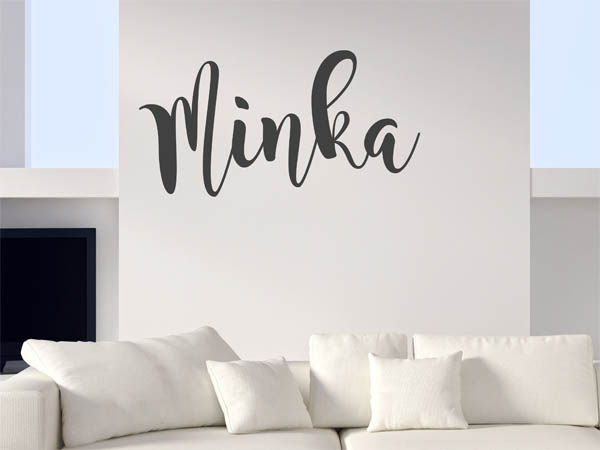 Wandtattoo Minka in Handschrift