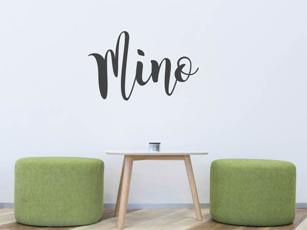 Wandtattoo Mino in Handschrift