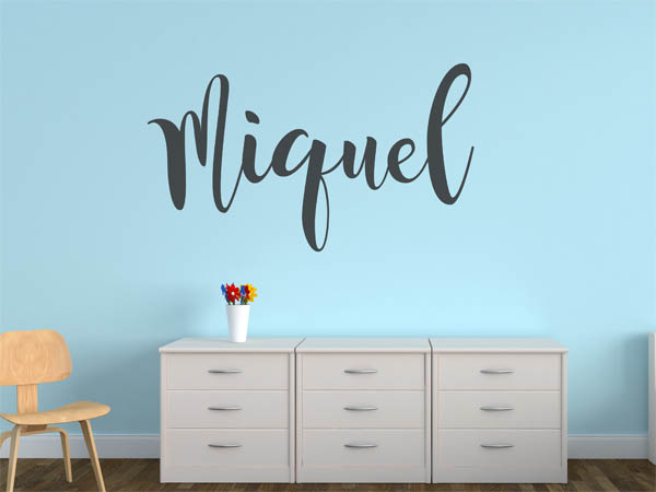 Wandtattoo Miquel in Handschrift