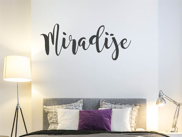 Wandtattoo Miradije in Handschrift
