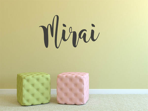 Wandtattoo Mirai in Handschrift