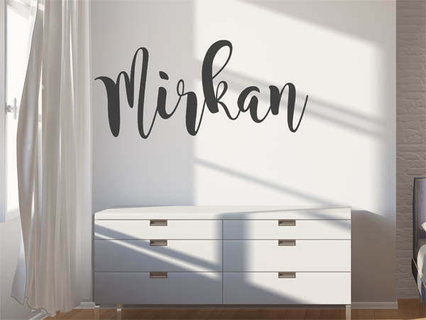 Wandtattoo Mirkan in Handschrift