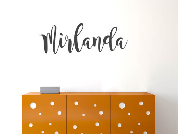 Wandtattoo Mirlanda in Handschrift