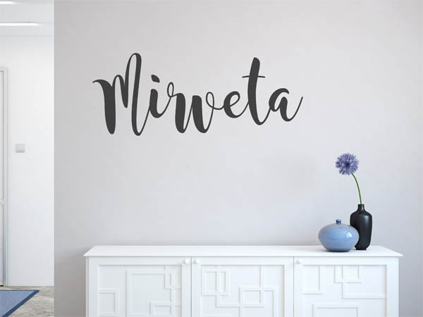 Wandtattoo Mirveta in Handschrift