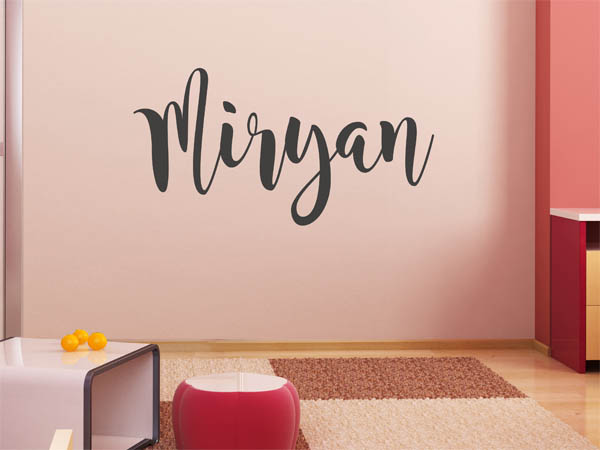 Wandtattoo Miryan in Handschrift