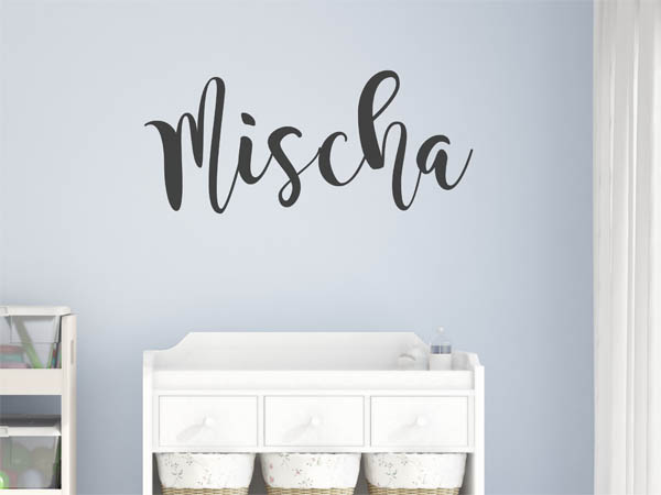 Wandtattoo Mischa in Handschrift