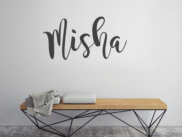 Wandtattoo Misha in Handschrift