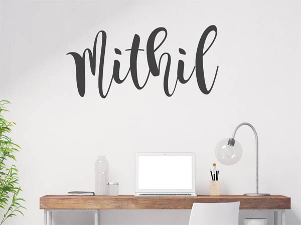 Wandtattoo Mithil in Handschrift