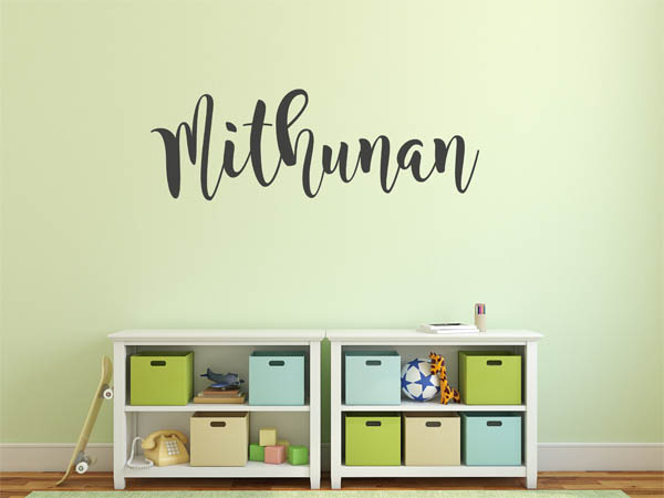 Wandtattoo Mithunan in Handschrift