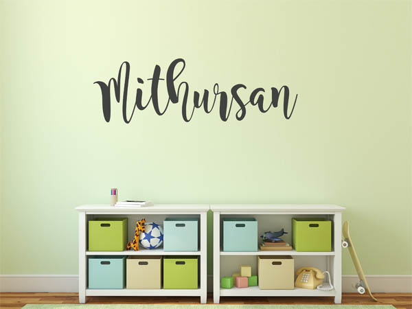 Wandtattoo Mithursan in Handschrift
