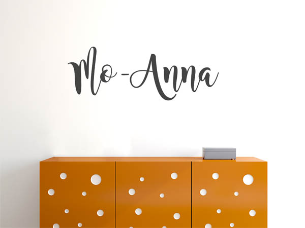 Wandtattoo Mo-Anna in Handschrift