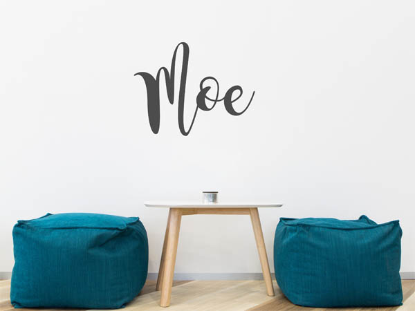 Wandtattoo Moe in Handschrift