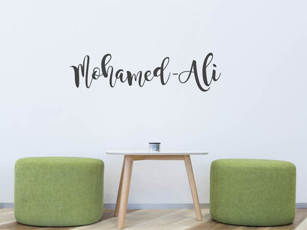Wandtattoo Mohamed-Ali in Handschrift