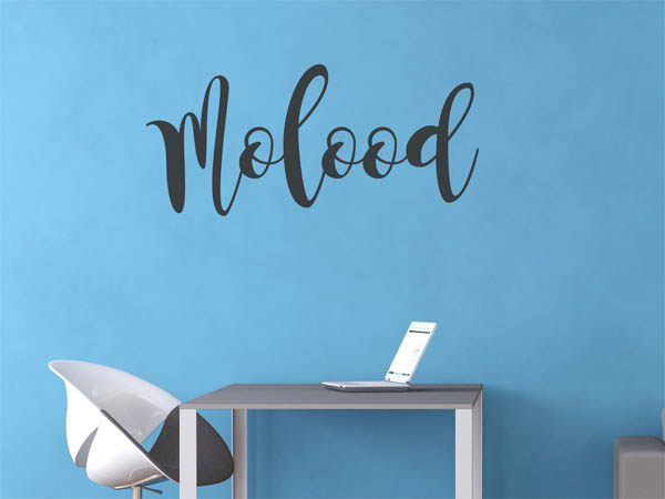 Wandtattoo Molood in Handschrift
