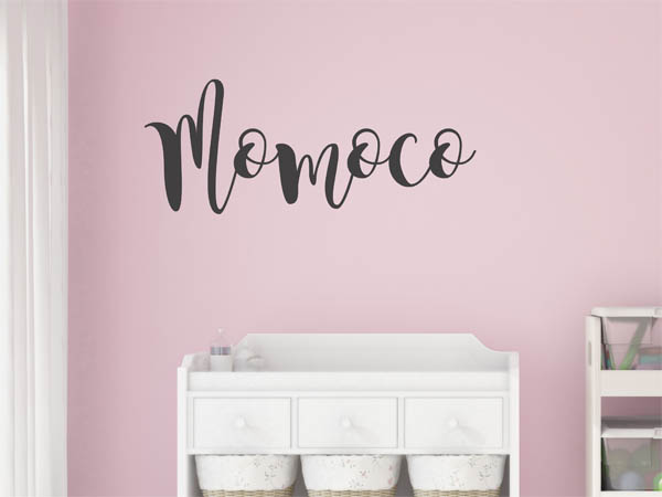 Wandtattoo Momoco in Handschrift