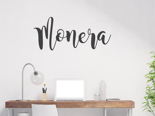 Wandtattoo Monera in Handschrift