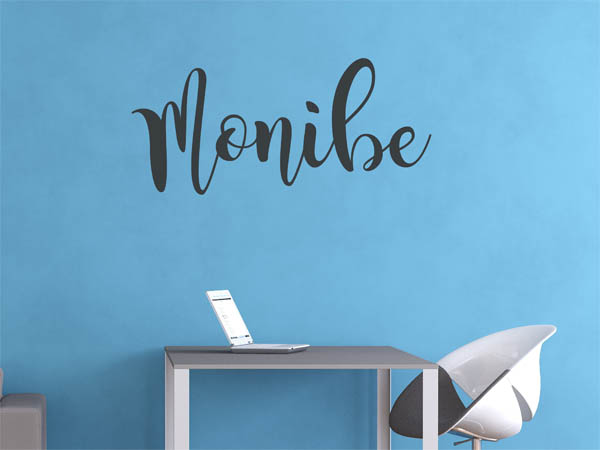 Wandtattoo Monibe in Handschrift