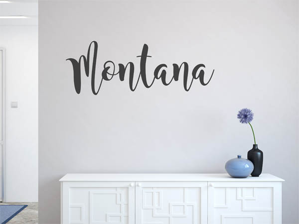 Wandtattoo Montana in Handschrift