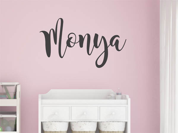 Wandtattoo Monya in Handschrift