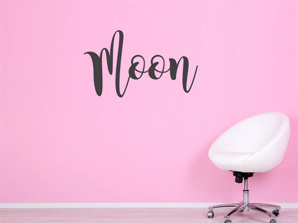 Wandtattoo Moon in Handschrift