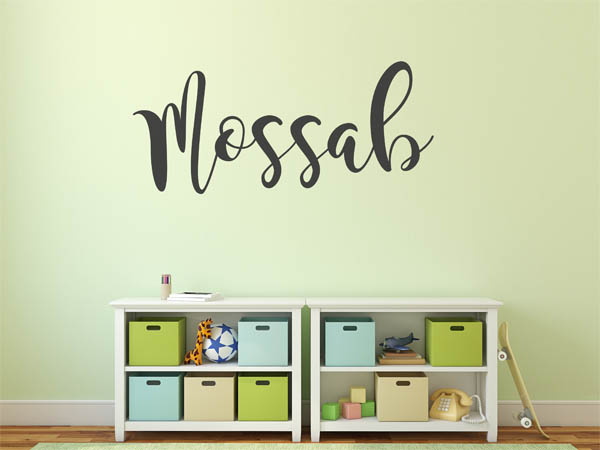 Wandtattoo Mossab in Handschrift