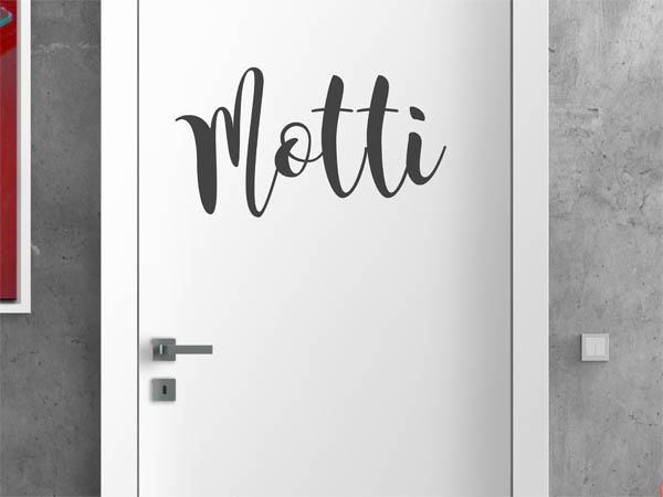 Wandtattoo Motti in Handschrift
