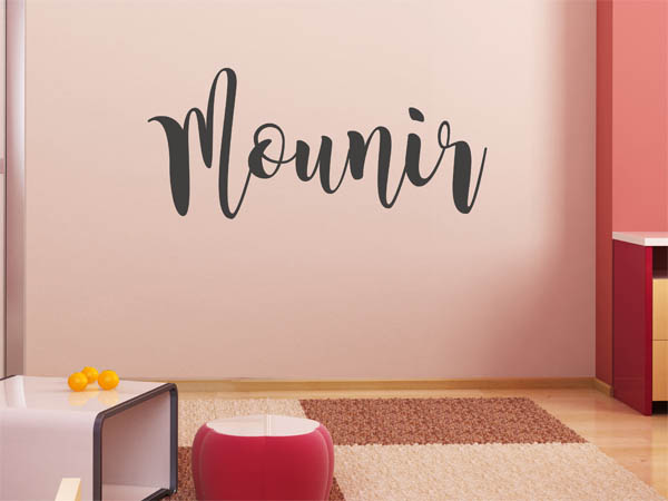 Wandtattoo Mounir in Handschrift