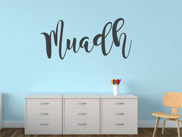 Wandtattoo Muadh in Handschrift