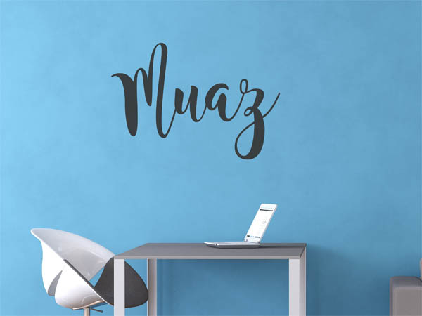 Wandtattoo Muaz in Handschrift
