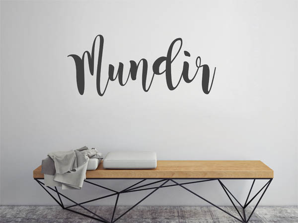 Wandtattoo Mundir in Handschrift