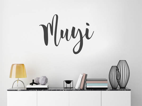 Wandtattoo Muyi in Handschrift