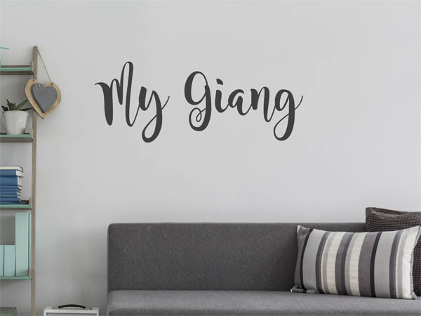 Wandtattoo My Giang in Handschrift