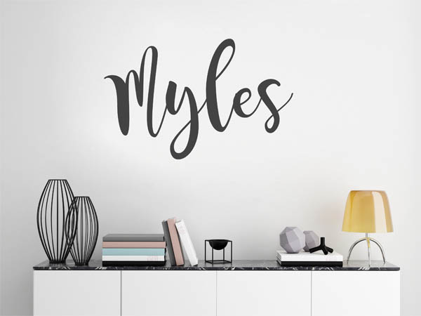 Wandtattoo Myles in Handschrift
