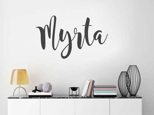 Wandtattoo Myrta in Handschrift